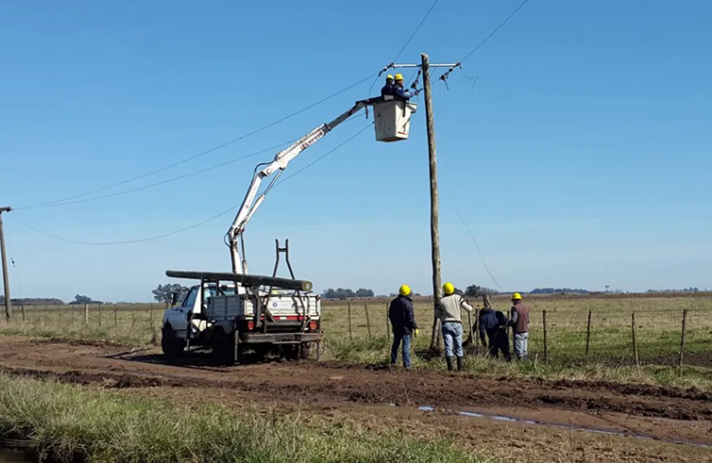 Trabajos en la red eléctrica