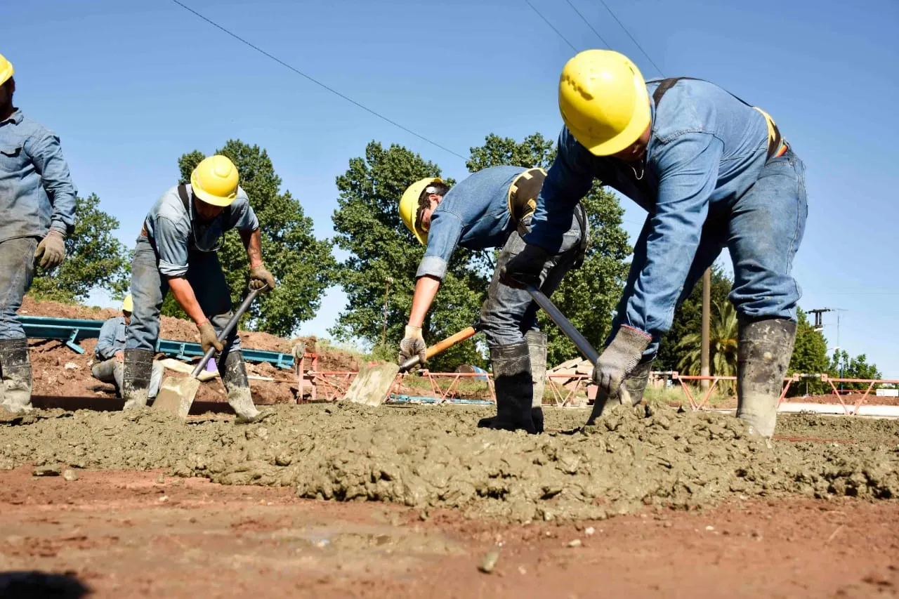 Obra de pavimentación